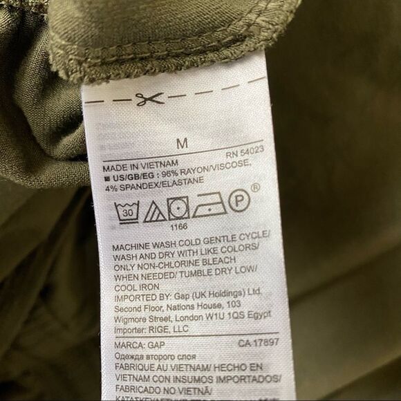 Gap -Olive Green Tie Back Romper - Picture 10 of 12